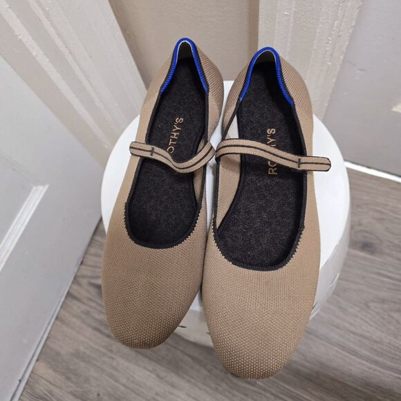 Rothys Square Toe Mary Jane Flats Womens Size 11W🌴 - Picture 2 of 7